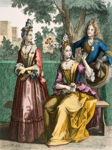Abiti formali da giorno per signore, 1690