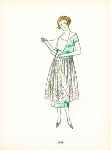 Moda femminile, 1918 da French School