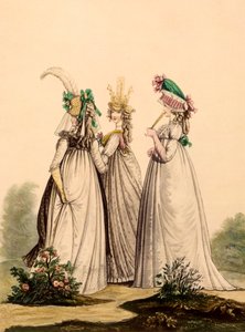 Signore in abiti da giorno - Modes Anglaises, 1795 da French School