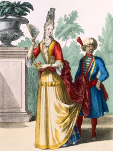 Signora in abito estivo, c.1690-1700