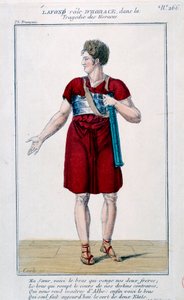 Lafon nel ruolo di Orazio nella tragedia di Orazio di Corneille (1640) da French School