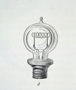 Lampada Edison - in "Le nuove conquiste della scienza" di Figutree da French School
