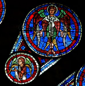 Giudizio Universale: un serafino e un angelo