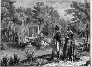 Ultimo soggiorno di Napoleone al Palazzo della Malmaison - ultima visita di Napoleone e della regina Ortensia a La Malmaison, giugno 1815 - in "Histoire de l