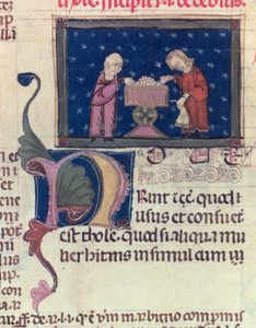 Il debitore, da Coutumes de Toulouse, 1296 da French School