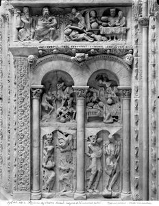 Lazzaro e il ricco, dal portale sud, c.1130