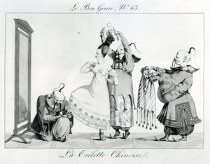 Le Bon Genre - La toilette cinese, 1813 da French School