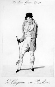 Le Bon Genre - Le Chapeau en Ballen, pubblicato da Pierre La Mesangere, 1812-1813
