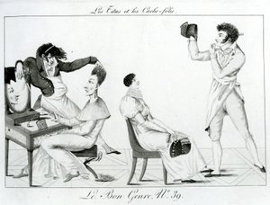 Le Bon Genre - Les Titus et les caches-folie, 1812 da French School