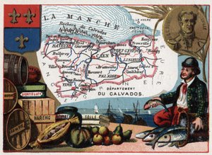Le Calvados (14) Bassa Normandia, Francia. Ritratto di Jules Sebastien Cesar Dumont d
