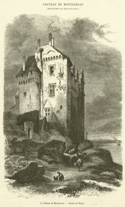 Il castello di Montsoreau (incisione) da French School