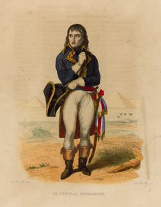 Il Generale Bonaparte (incisione colorata) da French School