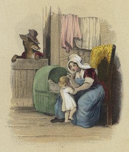Il Lupo, la Madre e il Bambino da French School