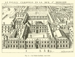 Il Palais-Cardinal, verso il 1638 da French School