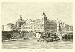 Il Palazzo di Giustizia nel 1859 da French School