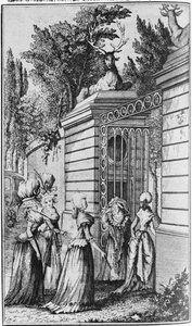 Le Parc aux Cerfs, il cancello del rifugio reale di Luigi XV (1710-74), gestito da Madame de Pompadour (1721-64)