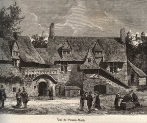 Le Plessis Mace (Le Plessis-Macé) - Maine-et-Loire, regione Pays de la Loire - incisione in 