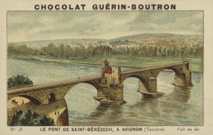 Il Ponte di Saint-Bénézet, a Avignone, Vaucluse da French School
