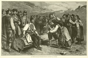Il principe Nicola del Montenegro rende giustizia da French School