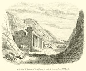 Il Serapeo di Menfi, Vista esterna da French School