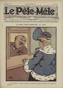 Il buon funzionario (litografia a colori) da French School