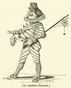Il capitano Fracasse (incisione) da French School