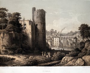 Il castello di Clisson - Litografia da French School