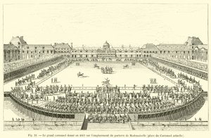 Il grande carosello dato nel 1662 sul sito del parterre di Mademoiselle, attuale piazza del Carrousel da French School