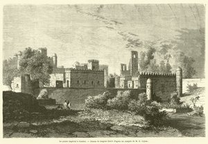 Il palazzo imperiale a Gondar da French School