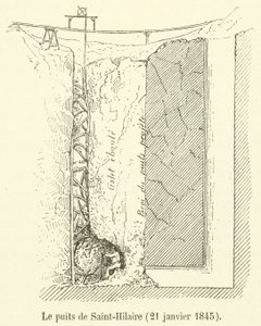 Il pozzo di Saint-Hilaire, 21 gennaio 1845 da French School