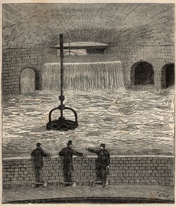 Il serbatoio di Montsouris (serbatoio della Vanne), uno dei cinque principali serbatoi d