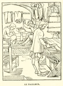 Il sarto (incisione) da French School