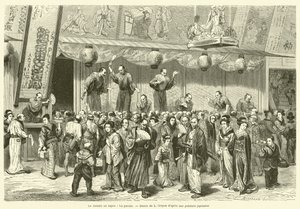 Il teatro in Giappone, La parata (incisione) da French School