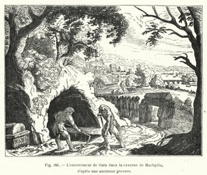 La sepoltura di Sara nella caverna di Machpela, da un