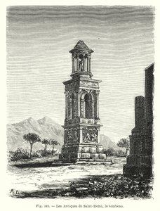 Gli antichi di Saint-Remi; la tomba da French School