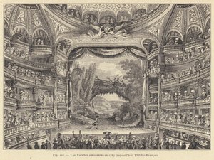 Le Varietà divertenti nel 1789, oggi Théâtre-Français (incisione) da French School