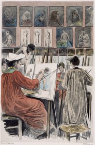 Les paintresses: atelier de dames - in "Nos contemporains" di Pierre Vidal