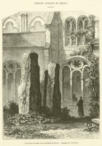 Le pietre del chiostro della cattedrale di Treviri (incisione) da French School