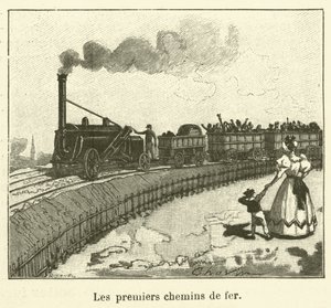 Les premiers chemins de fer da French School