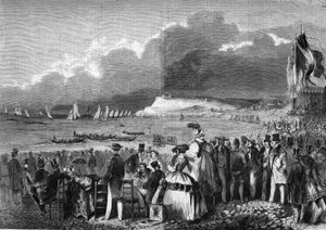 Le regate di Le Havre nel 1857 da French School