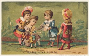 Lezione alla mia bambola, fine XIX secolo da French School