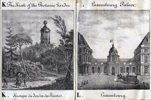 Lettera K Chiosco del Jardin des Plantes e L Palais du Luxembourg - 