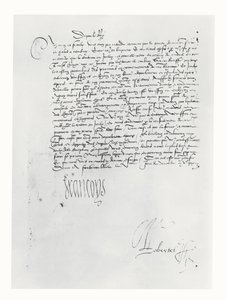 Lettera di Francesco I di Francia al Parlamento di Bordeaux