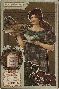Carta alimentare illustrata italiana Liebig, inizio XX secolo da French School