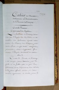 Elenco di lamentele e richieste indirizzate al re Luigi XVI (1754-93) dalla parrocchia di Taverny, aprile 1789 da French School