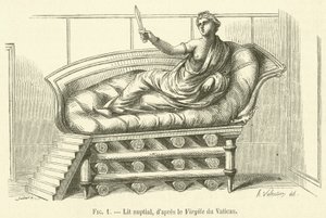 Letto nuziale da French School