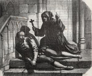 Rinchiuso nella Torre di Londra, uscì solo per salire sul patibolo: il cancelliere Thomas More (1478-1535) in prigione perché si rifiutò di concedere il sigillo reale al matrimonio del re Enrico VIII (1491-1547) con Anna Bolena (Anna o Ann Bolin e Anne Bul