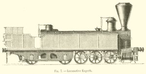 Locomotiva Engerth (incisione) da French School