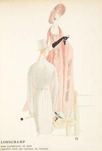 Longchamp, da una collezione di figurini di moda da French School