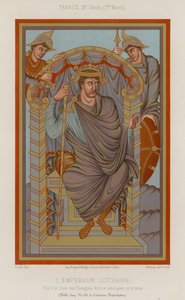 Lotario I, Sacro Romano Imperatore da French School